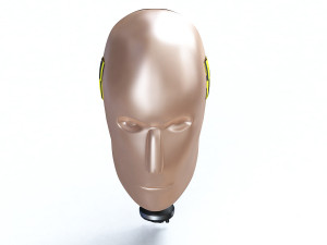 male crash test dummy head Modello 3D