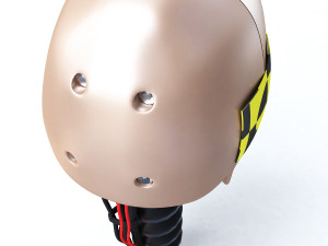 male crash test dummy head Modello 3D
