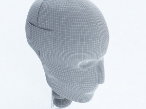 male crash test dummy head Modello 3D