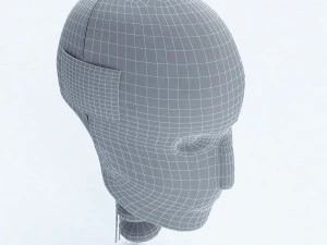 male crash test dummy head 3D Model
