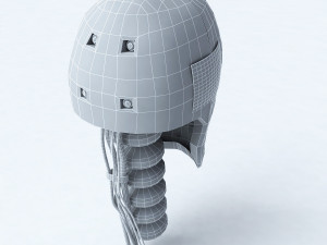male crash test dummy head Modello 3D
