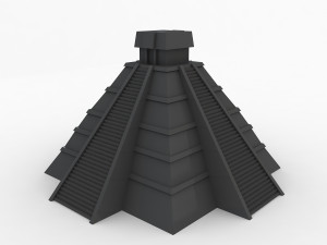 mayan temple Model 3D