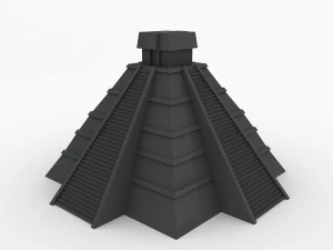 templo maya Modelo 3D