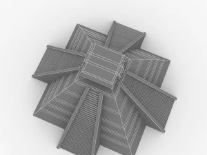 mayan temple 3D Model