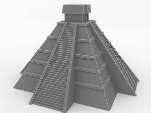 mayan temple Modèle 3D