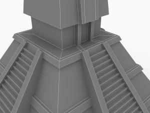 mayan temple 3D Model