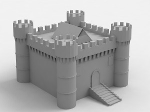 medieval castle Model 3D