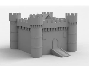 castello medievale Modello 3D