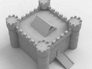 medieval castle Model 3D