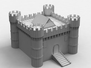 medieval castle Model 3D