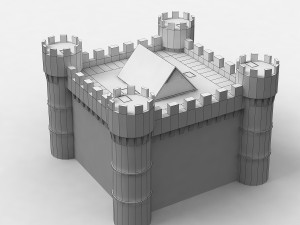 medieval castle Model 3D