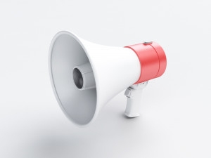 megaphone 3D 모델