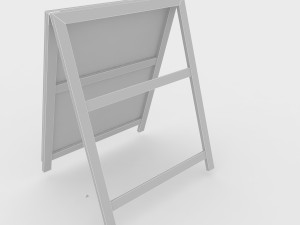 menu board Modelo 3D