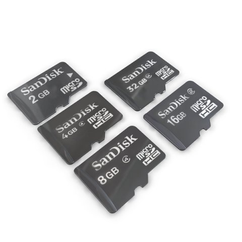micro sd card collection Model 3D .c4d .max .obj .3ds .fbx .stl .blend