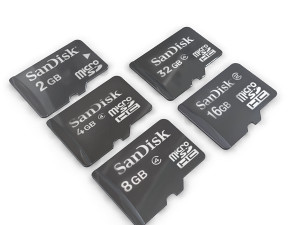 micro sd card collection 3D Model