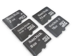 micro SD-kaartcollectie 3D Model