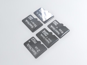 micro sd card collection Model 3D