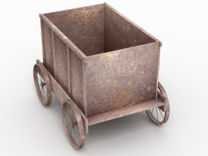 mine tub trolley small 3D Model