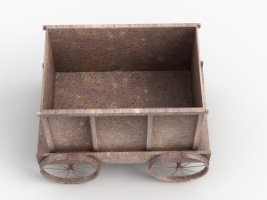 mine tub trolley small 3D Model