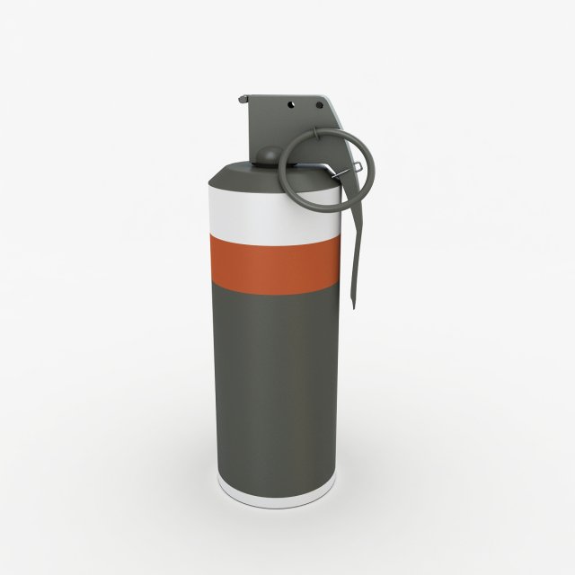 mk141 stun grenade 3D Model .c4d .max .obj .3ds .fbx .stl .blend 