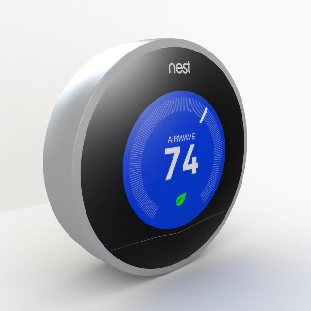 nest thermostat Model 3D .c4d .max .obj .3ds .fbx .stl .blend 
