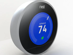 घोंसला थर्मोस्टेट 3D मॉडल