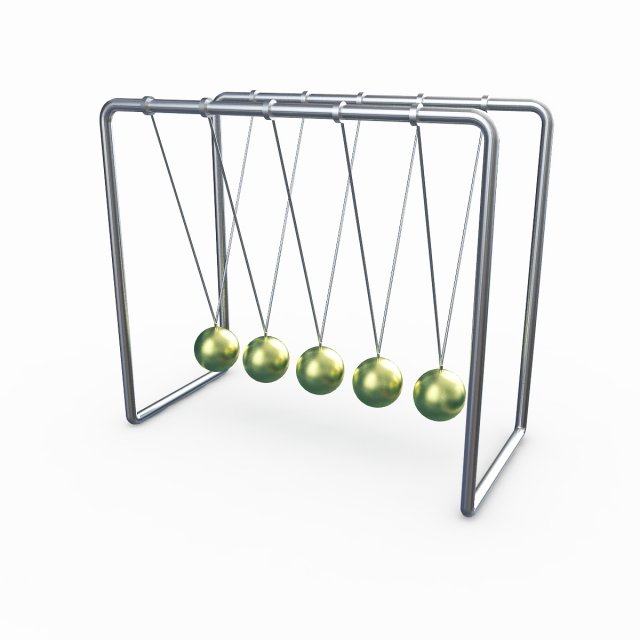 newtons cradle 3D Model .c4d .max .obj .3ds .fbx .stl .blend 