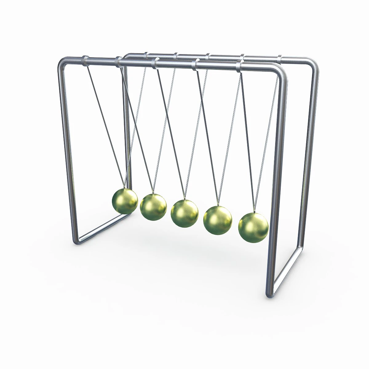 newtons cradle 3D Model .c4d .max .obj .3ds .fbx .stl .blend 