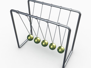 newtons cradle 3D Model