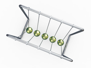 newtons cradle 3D Model