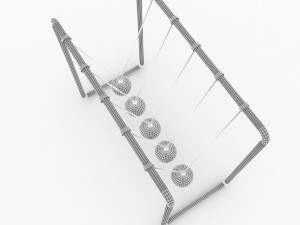 newtons cradle 3D Model