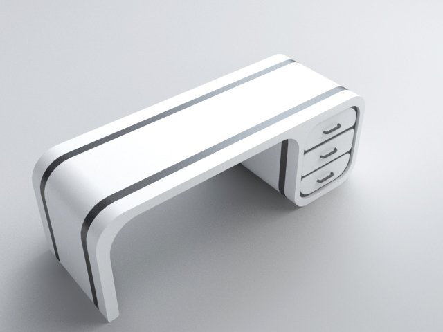 office table 3Dモデル .c4d .max .obj .3ds .fbx .stl .blend 