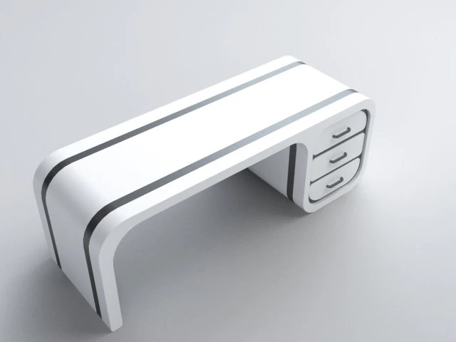 office table 3D Model .c4d .max .obj .3ds .fbx .stl .blend 