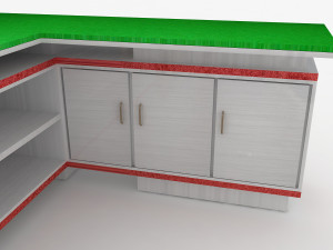 office table Modello 3D