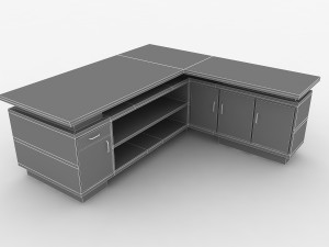 office table Modello 3D