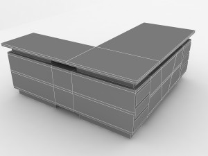office table Modello 3D