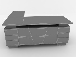 office table Modello 3D