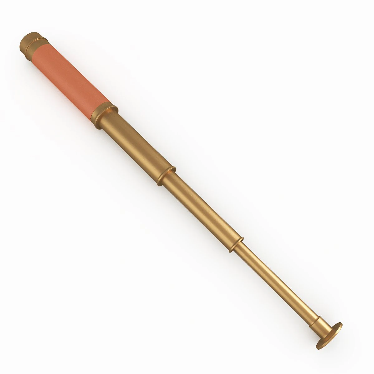 old telescope 3D Model .c4d .max .obj .3ds .fbx .stl .blend 