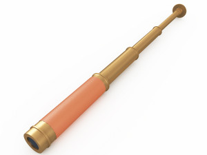 old telescope 3Dモデル