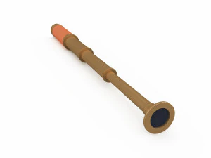 old telescope 3D Model