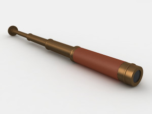 old telescope 3Dモデル
