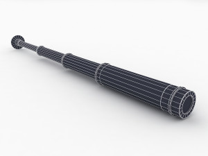 old telescope 3Dモデル