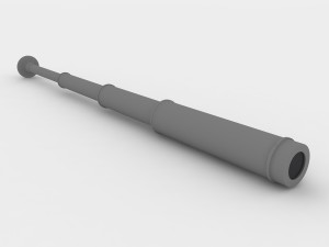 old telescope 3Dモデル