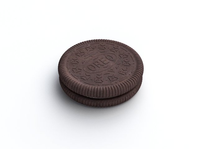 oreo cookie 3Dモデル .c4d .max .obj .3ds .fbx .stl .blend 