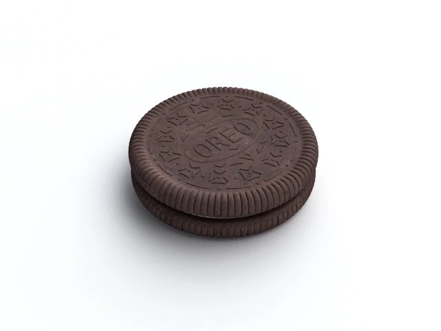 oreo cookie 3D Model .c4d .max .obj .3ds .fbx .stl .blend 