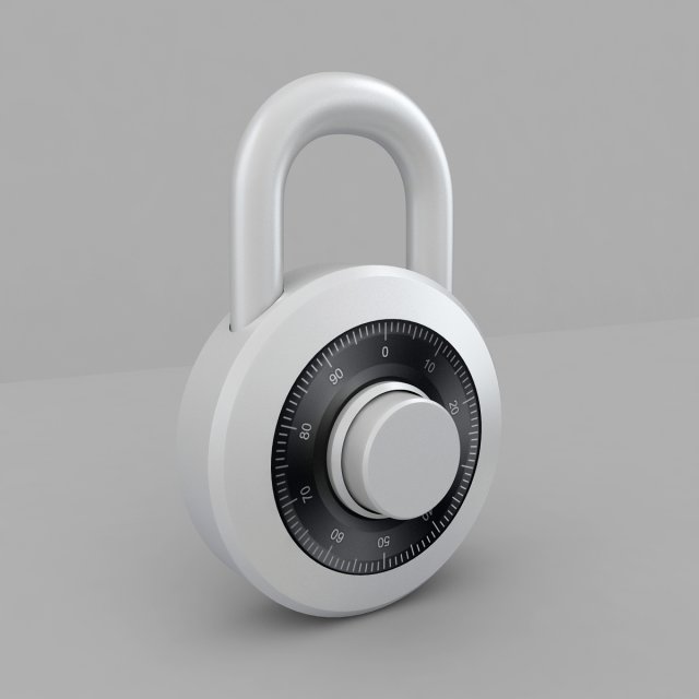 padlock 3D 모델 .c4d .max .obj .3ds .fbx .stl .blend 