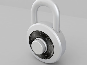 padlock 3D 모델