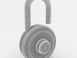 padlock 3D 모델