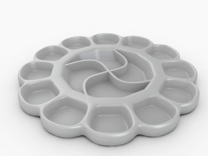 paint mixing tray Modèle 3D