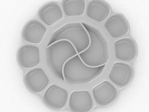 paint mixing tray Model 3D